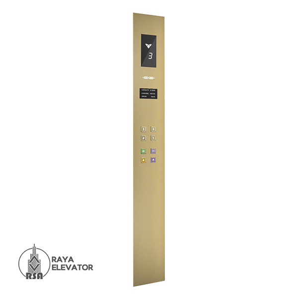 شستی کابین آسانسور مدل الیت استیل گلد
