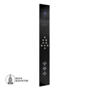 قیمت شستی کابین آسانسور مدل زامیا استیل بلک