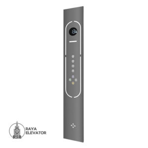 شستی کابین آسانسور مدل لوتوس استیل دودی