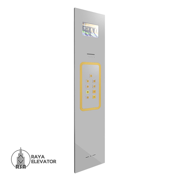 خرید شستی کابین آسانسور مدل لیرو استیل سیلور