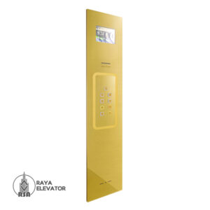 خرید شستی کابین آسانسور مدل لیرو استیل گلد