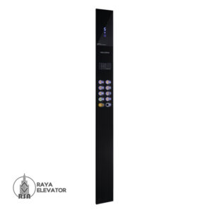 شستی کابین آسانسور مدل نوا استیل بلک