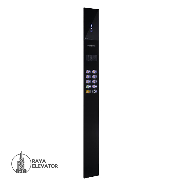 شستی کابین آسانسور مدل نوا استیل بلک