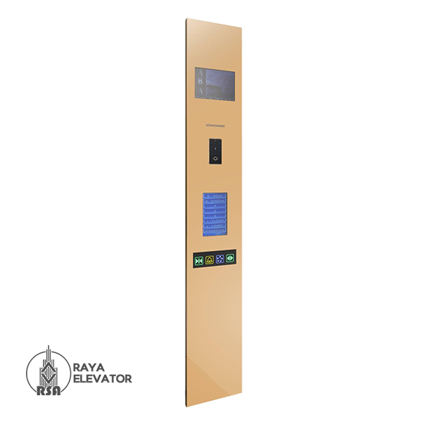 خرید شستی کابین آسانسور مدل ورتا استیل طلایی