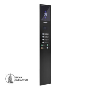 شستی کابین آسانسور مدل ونوس استیل بلک