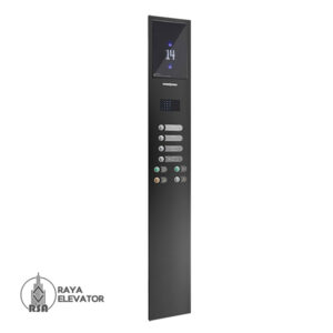 قیمت شستی کابین آسانسور مدل ونوس استیل دودی