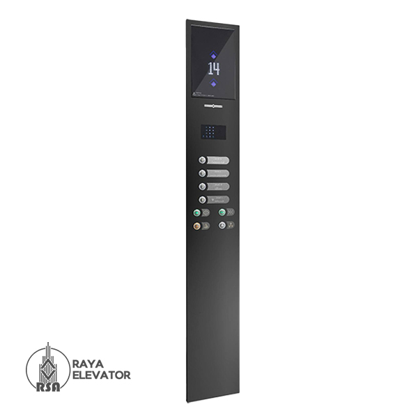 قیمت شستی کابین آسانسور مدل ونوس استیل دودی