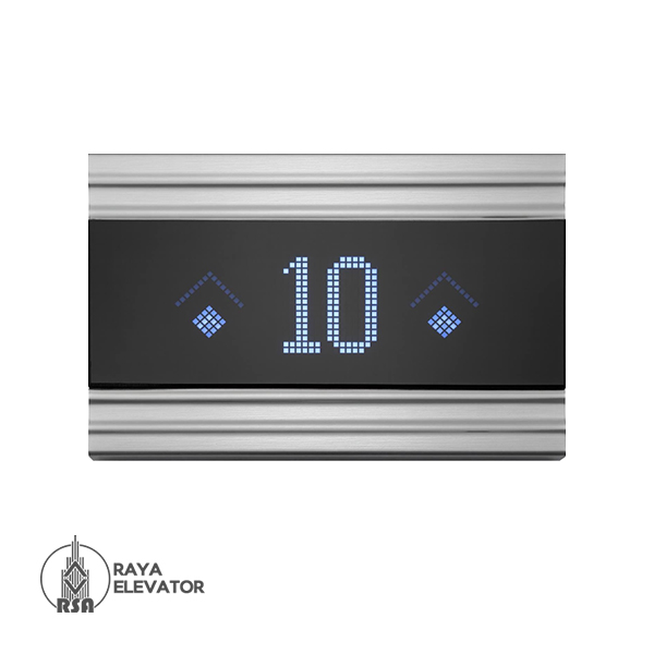 پنل سر درب آسانسور مدل دیون استیل سیلور