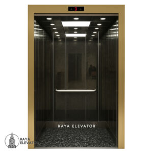 خرید کابین آسانسور استیل کد 3758 CASPIAN مشکی1
