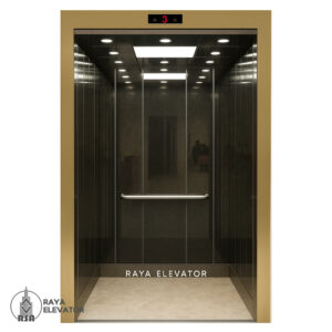 قیمت کابین آسانسور استیل کد 3758 CASPIAN مشکی3