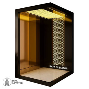 خرید کابین آسانسور استیل کد3845 طرح سیگما شامپاینی