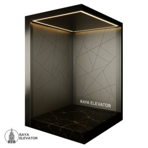 کابین آسانسور استیل کد3848 طرح آتیس