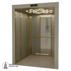 کابین آسانسور استیل کد3859 طرح باران