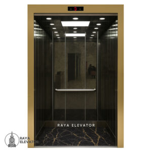کابین آسانسور استیل کد 3758 CASPIAN مشکی