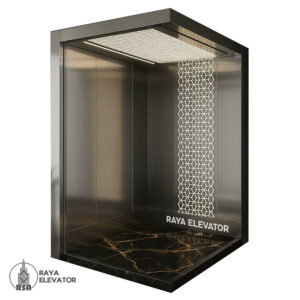 کابین آسانسور استیل کد3845 طرح سیگما صحرایی