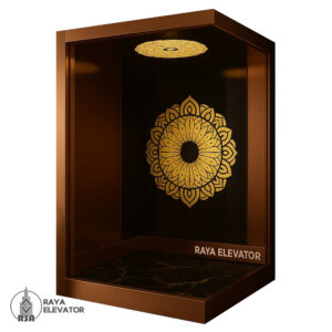 کابین آسانسور استیل کد3846 طرح هیرو
