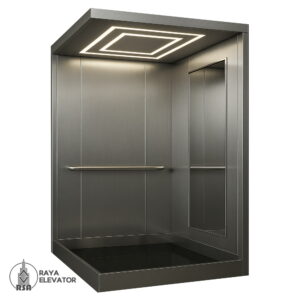 خرید کابین آسانسور لوکس نقره ای