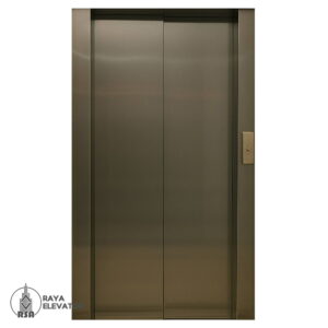 استیل درب آسانسور دودی خشدار