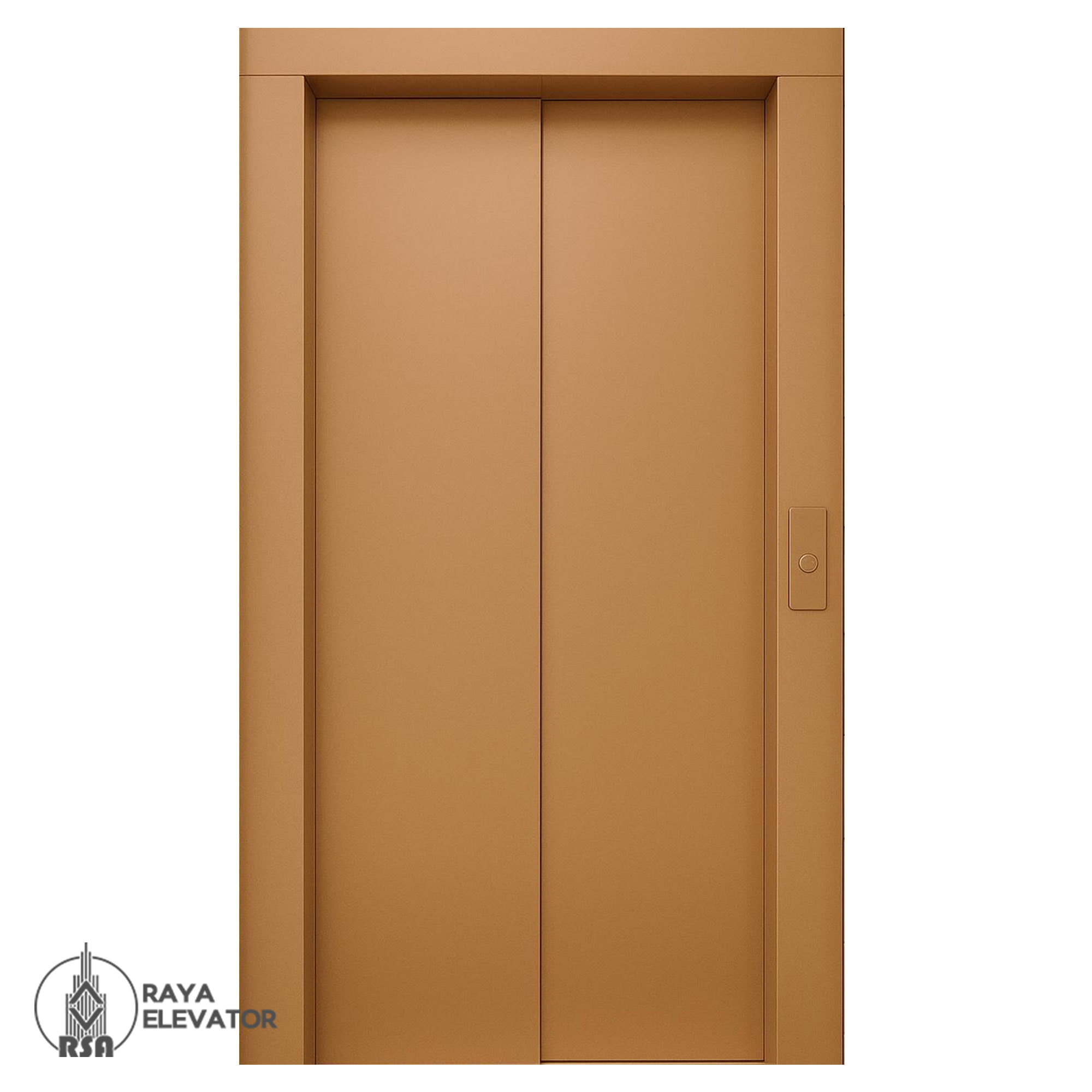 استیل درب آسانسور رزگلد خشدار