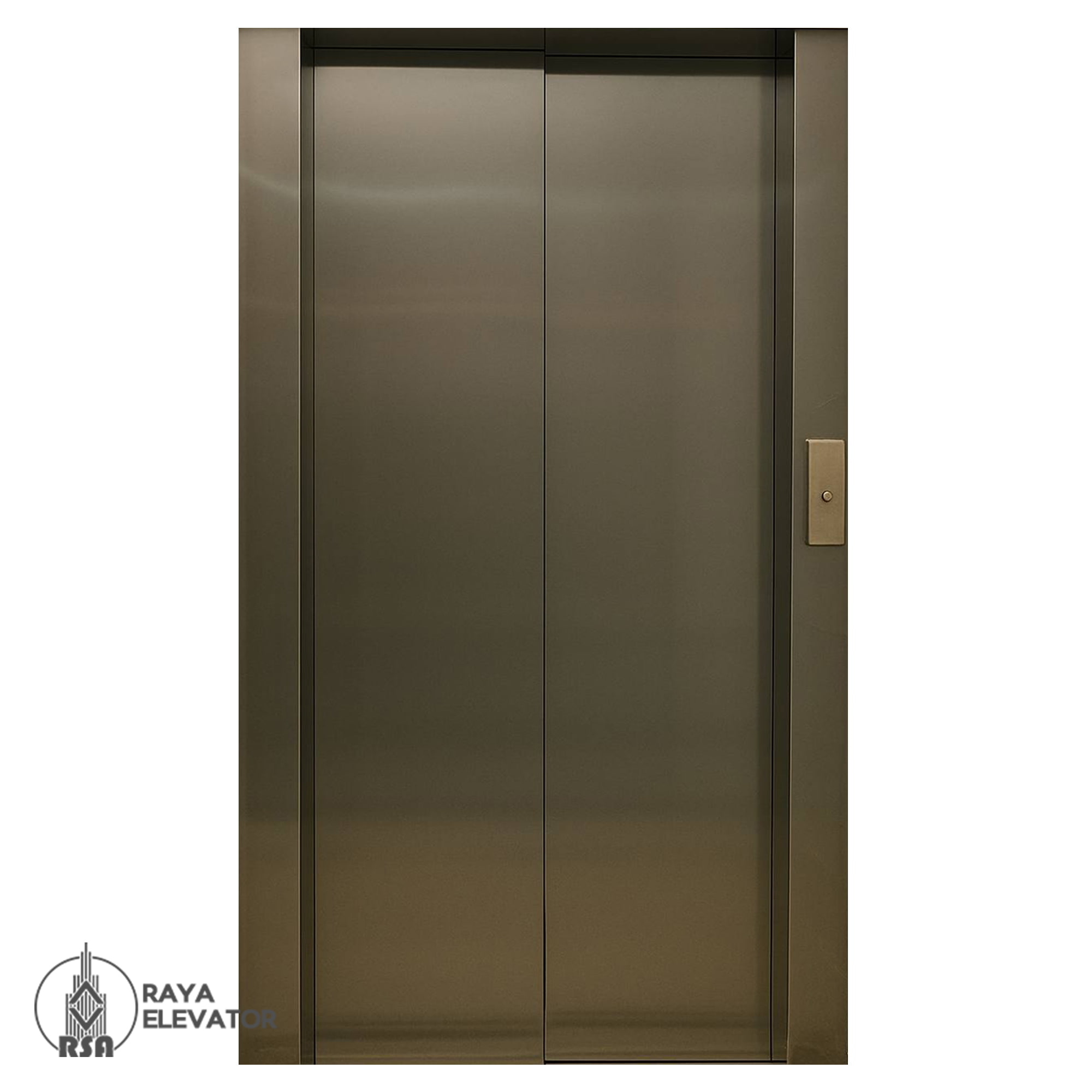 استیل درب آسانسور دودی خشدار