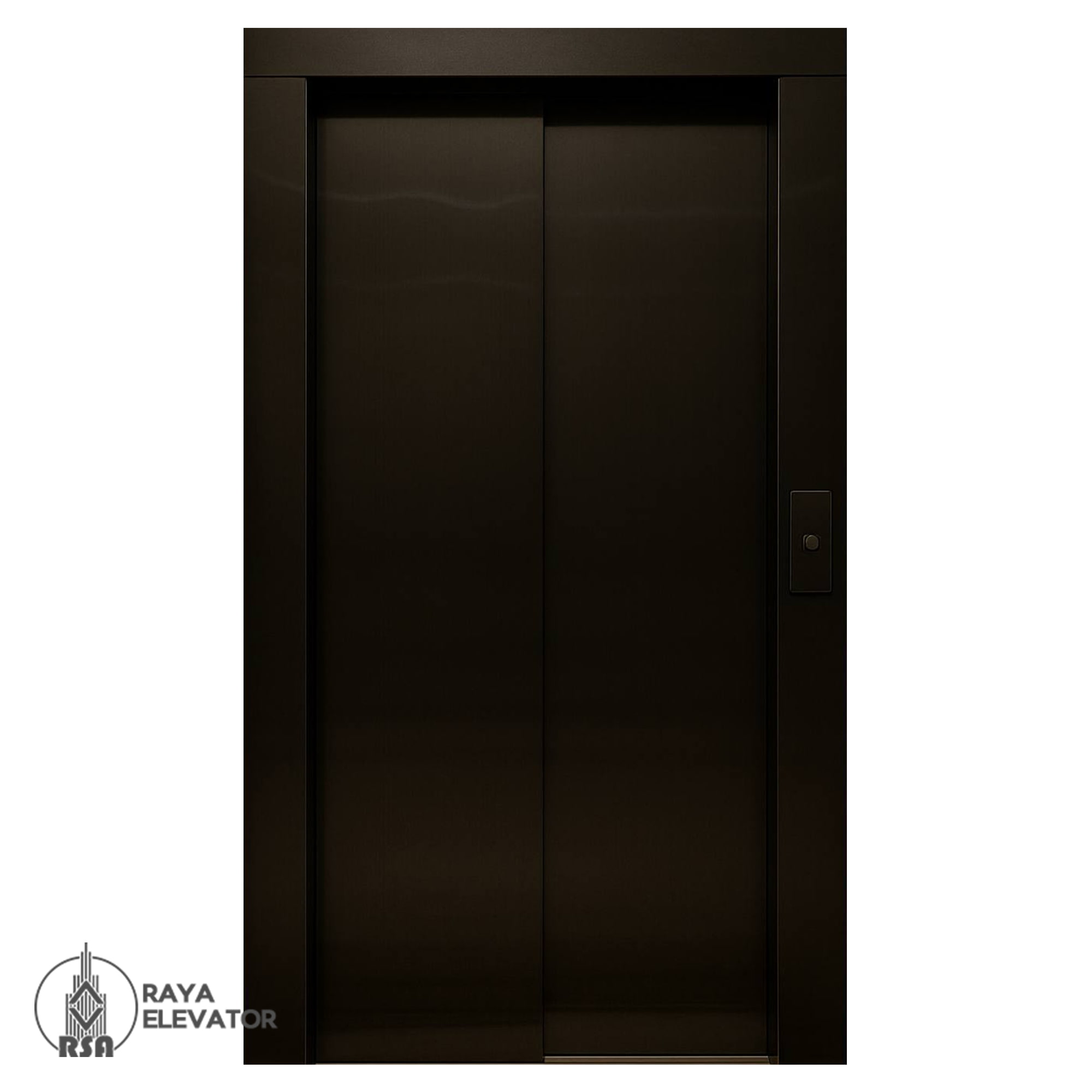 استیل درب آسانسور مشکی خشدار