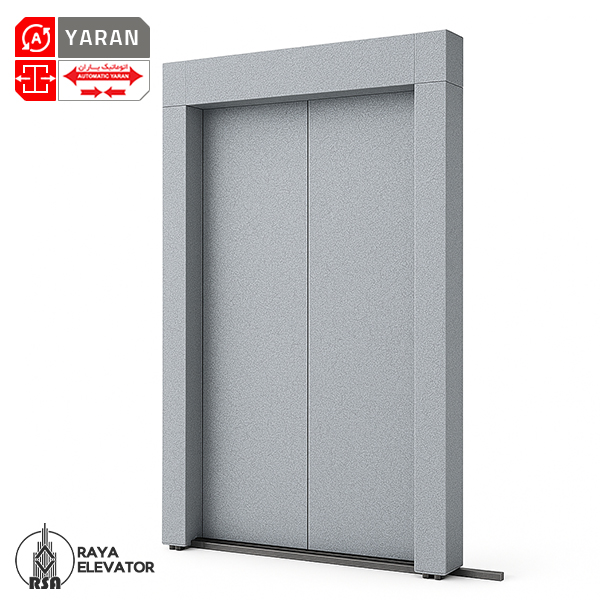 درب طبقه تمام اتوماتیک سانترال سلکوم یاران سفید صدفی چکشی