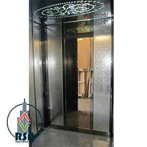 کابین آسانسور مشجر دودی | خرید انواع کابین آسانسور