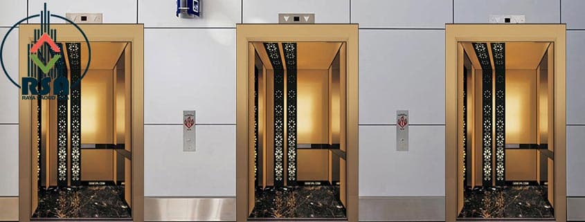 کابین آسانسور استیل کد3505