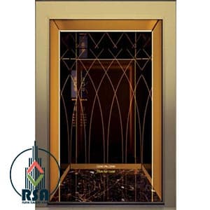 کابین آسانسور استیل کد۳۵۲۳ | کابین آسانسور مدرن