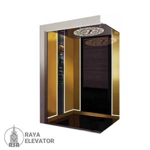 کابین آسانسور جدید طلایی