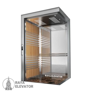 کابین آسانسور ام دی اف استیل کد3701 | قیمت کابین MDF استیل