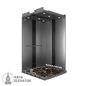 خرید کابین آسانسور استیل گندمی