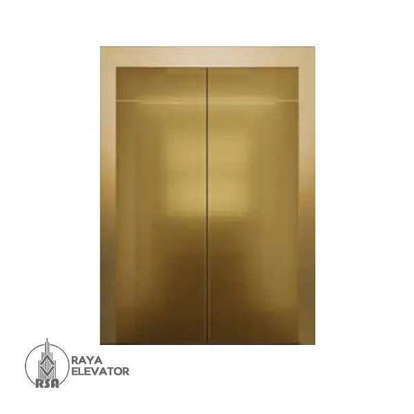 روکش درب استیل طلایی