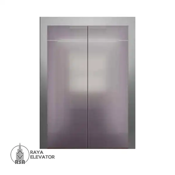 روکش درب استیل نقره ای